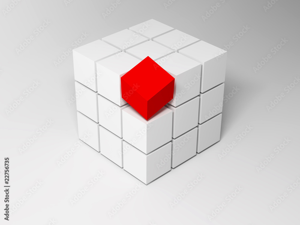 Poster cubes. abstract background