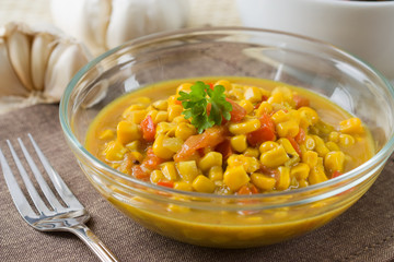 Kokosmilch Mais Curry