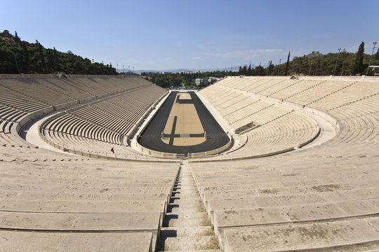 Panathenaic stadium at Athens, Greece (Kallimarmaro)