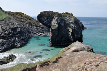 Fototapeta na wymiar Giant Rocks in the Sea
