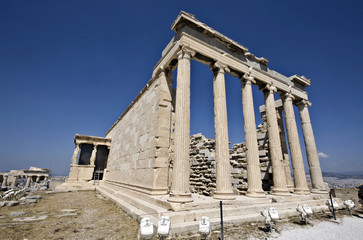 Temple of Erechteion at Acropolis, Athens, Greece