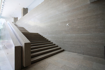 Modern stairs in a building