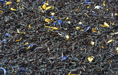 Scattered Earl Grey black tea
