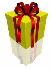 Yellow gitft box