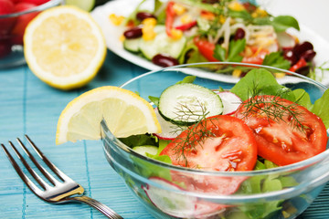 Fresh vegetable salad
