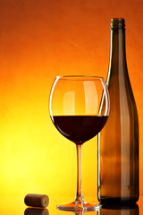 Still-life with red wine