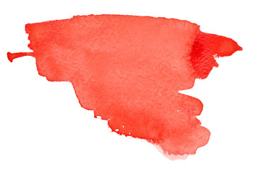 Red brush strokes