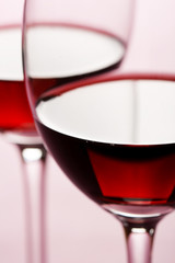 glasses of red wine