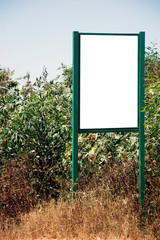 White blank Sign