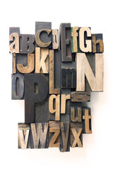 letterpress alphabet