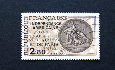 Fototapeta premium Timbre de 2,80 Francs