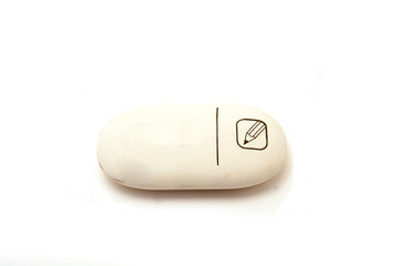 eraser isolated on white