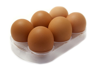 eggs isolated on white