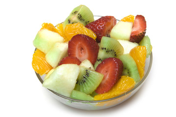 Fresh Fruit Salad in the bowl