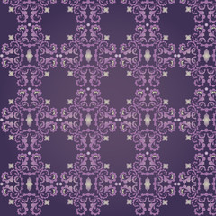 Classic decorative seamless background with floral pattern