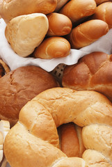 Heap of different bread