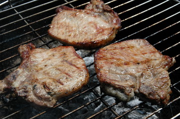 Grilled pork chops