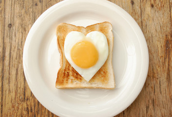 Egg and toasted bread
