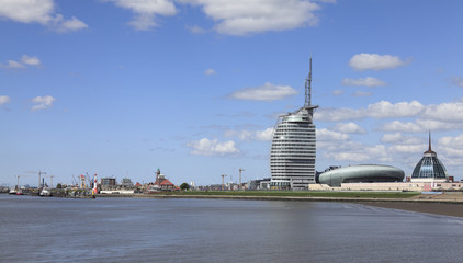 Fototapeta premium Sicht auf die Seestadt
