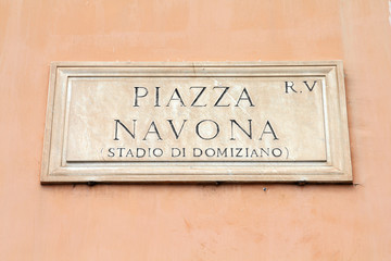 Piazza Navona - famous square in Rome, Italy
