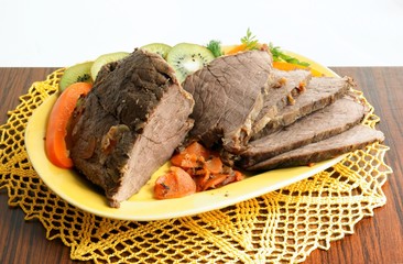 baked beef meat for dinner