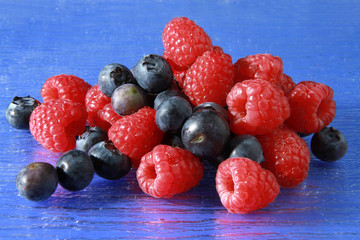 lamponi e mirtilli