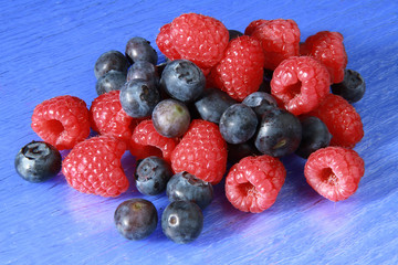 lamponi e mirtilli