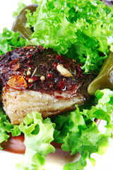 beef meat served