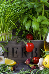 herbs and vegetables
