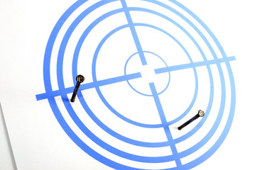 Dark blue target