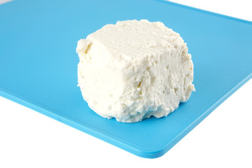 light cheese on plate