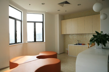 Interior of a living room with sofa