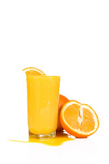 yellow orange on white background