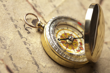 Detail closeup compass