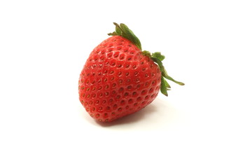 A lone strawberry