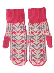 two wool mitten