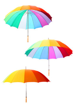 The rainbow umbrella.