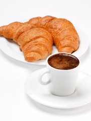 coffee and croissant