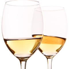 Glasses of white wine