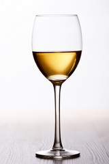 glass of white wine