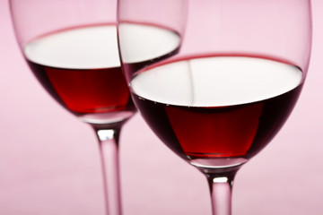 glasses of red wine