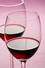 glasses of red wine