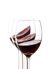glasses of red wine