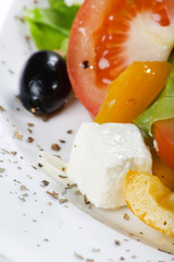 Caesar salad in a white plate