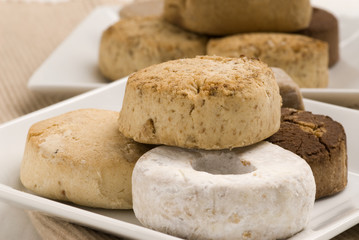 Spanish cuisine. Crumble cakes.