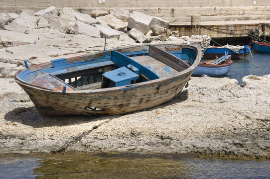 Abandoned boat.