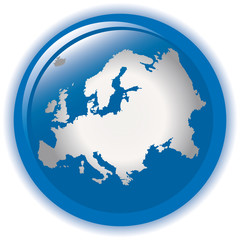 Europe map concept icon web internet vector illustration
