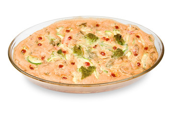 Vegetable baked pudding
