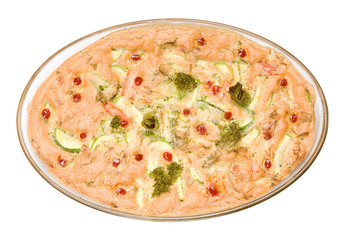 Vegetable baked pudding