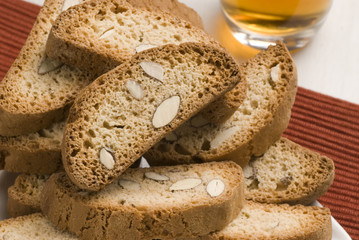 Spanish cuisine. Almond cookies.
